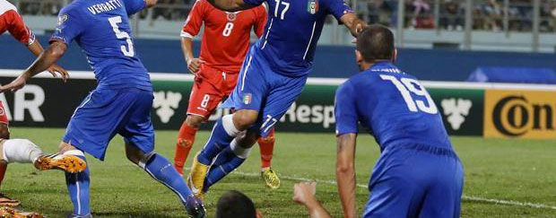 Italia vince a 1 a 0 con Malta, ma che fatica!